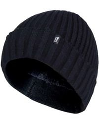 Heat Holders - 3.6 Tog Fleece Lined Thermal Turn Over Cuff Winter Beanie Hat - Lyst