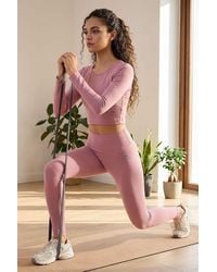 TOMMY LIFE - Cotton Elastane Crop T-Shirt And Leggings Set - Lyst