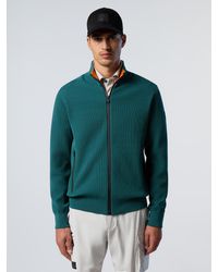 North Sails - Pullover Technischer Strick Mit Durchgehendem Reißverschluss - Lyst