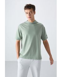 TOMMY LIFE - Oversized Hooded Short-Sleeve T-Shirt - Lyst