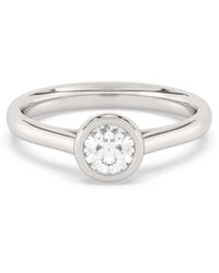 Diam Addict - Ring 585 Weißgold Mit Im Labor Gezüchteten Diamanten - Lyst