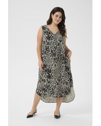 Kaffe - Kleid A-Shape Animal - Lyst