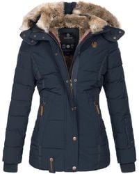 Marikoo - Winterjas Nekoo Met Imitatiebont Capuchon & Teddyvoering - Lyst