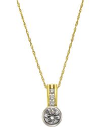 CELESTA - Halskette 375/- Gelbgold 2Farbig Zirkonia - Lyst