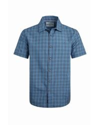 Weird Fish - Judd Checked Organic Cotton Short-Sleeved Shirt (Ensign) - Lyst