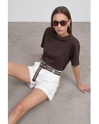 Dilvin - Oversized Cotton Crew Neck T-Shirt - Lyst