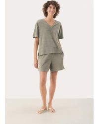 Part Two - T-Shirt Loose Fit Vetiver - Lyst