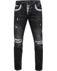 Rusty Neal - Jeansbroek "yokote" Rechte Pasvorm Stone-washed - Lyst