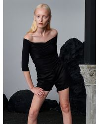 Rivus - Bluse Mit U-Boot-Ausschnitt - Lyst