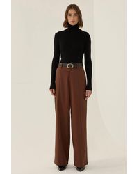 Hiccup - High-Waist Pleated Wide-Leg Trousers - Lyst