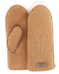 Australia Luxe - Fäustlinge Wildleder Kastanienbraune Handschuhe - Lyst