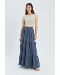 MixRay - Maxi Cotton Skirt - Lyst