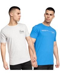 Crosshatch - Pentan T-Shirt (Pack Of 2) Cotton - Lyst