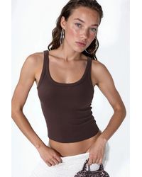 Busem - Sleeveless Ribbed U Neck Tank Top - Lyst
