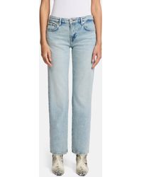 7 For All Mankind - Damen Jeans Calie Straight Sahara Straight Fit - Lyst