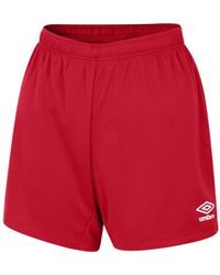 Umbro - Ladies Club Logo Shorts (Vermillion) - Lyst