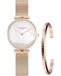 Victoria Hyde London - Watch Gift Set Pearl/Rosegold - Lyst