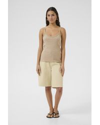 Karen By Simonsen - Jersey Top Slim Fit Ova Chincilla Tank - Lyst