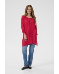Kaffe - Tuniek Amber Regular Fit Red - Lyst