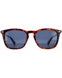 Polaroid - Square Havana Polarized 90041091 - Lyst