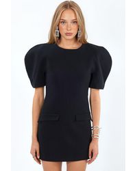 Busem - Mini Crepe Dress With Pocket And Zipper - Lyst