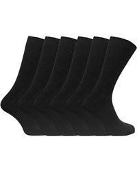Sock Snob - 6 Pack Soft 100% Cotton Breathable Coloured Ribbed Dress Socks - Lyst