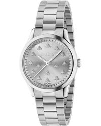 Gucci - Ya1265031 G-timeless Stainless-steel Quartz Watch - Lyst