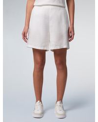 North Sails - Korte Broek Linnen Met Wijde Pijpen - Lyst