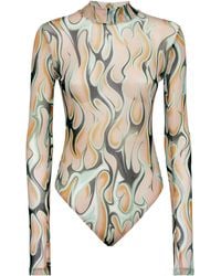 Philipp Plein - Tulle Body Ls Flame - Lyst