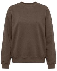 Basiclo - Oversized Sweatshirt Lichtbruin - Lyst