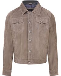 Infinity Leather - Goat Suede Jacket- Nurmes - Lyst