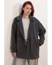 Bigdart - Relaxed Fit Shawl Collar Buttoned Coat - Lyst