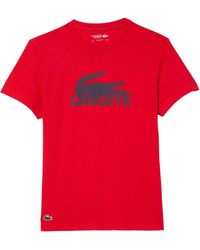 Lacoste - Extratrocken T-Shirt Für Herren Baumwolle (Rot/Blau) - Lyst