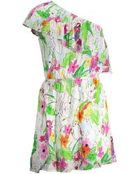 Desigual - Floral Papegaai Mini Jurk Relaxed Fit - Lyst