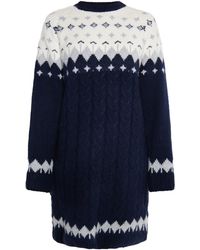Usha - Strickkleid Damen Mehrfarbig - Lyst