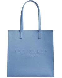 Ted Baker - "Soocon" Einkaufstasche, Narbiges Leder - Lyst
