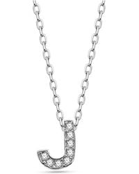 dKeniz - Anhänger Mit Kette Buchstabe J 925/- Sterling - Lyst