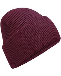 BEECHFIELD® - "Classic" Mütze Gefertigte Krone Für Herren/Damen (Burgunderrot) - Lyst