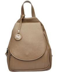 Roberta M - Beiger Lederbeutel - Lyst
