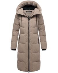 Navahoo - Damen Winter Steppmantel Schokokuss – Elegant, Warm & Funktional - Lyst
