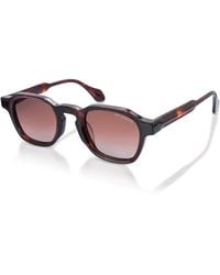 Infinity Leather - De-Gamme Geometric Frame Square Polarized Sunglasses - Lyst