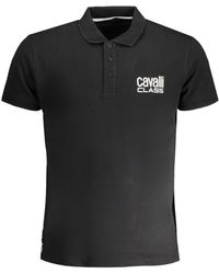 Roberto Cavalli - Bold Logo Polo Shirt Cotton - Lyst