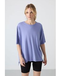 TOMMY LIFE - Oversized Cotton-Modal Crew Neck T-Shirt - Lyst