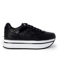 Guess - Schwarze Schnürsneaker Für Frauen - Lyst