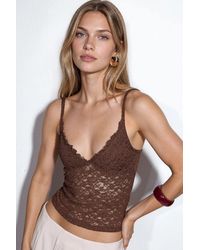 Busem - Fitted Ribbed V-Neck Cami Top - Lyst