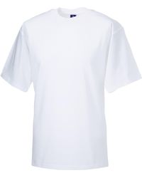 Russell - Classic Ringspun Cotton T-Shirt - Lyst