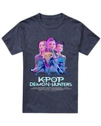 K-Pop Demon Hunters - Adult Huntr/X Poster Heather T-Shirt - Lyst