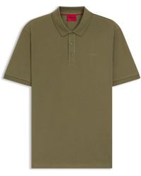 HUGO - Donos Katoenen Polo Shirt - Lyst