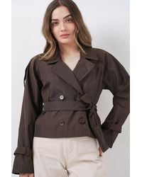 Bigdart - Short Belted Trench Coat - Lyst