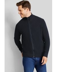 Bugatti - Herren Strickjacke Mit Einem Materialmix - Lyst